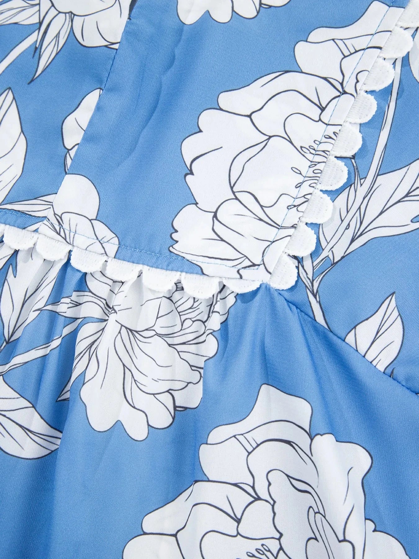 Floral Print Babydoll Blouse