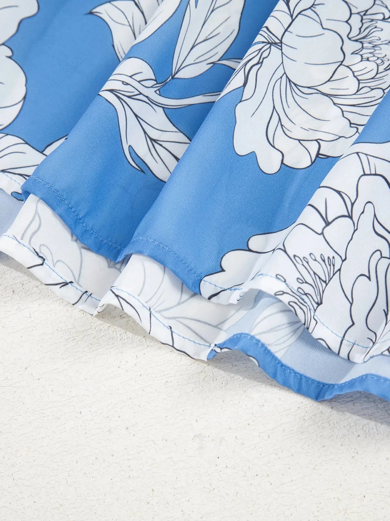 Floral Print Babydoll Blouse