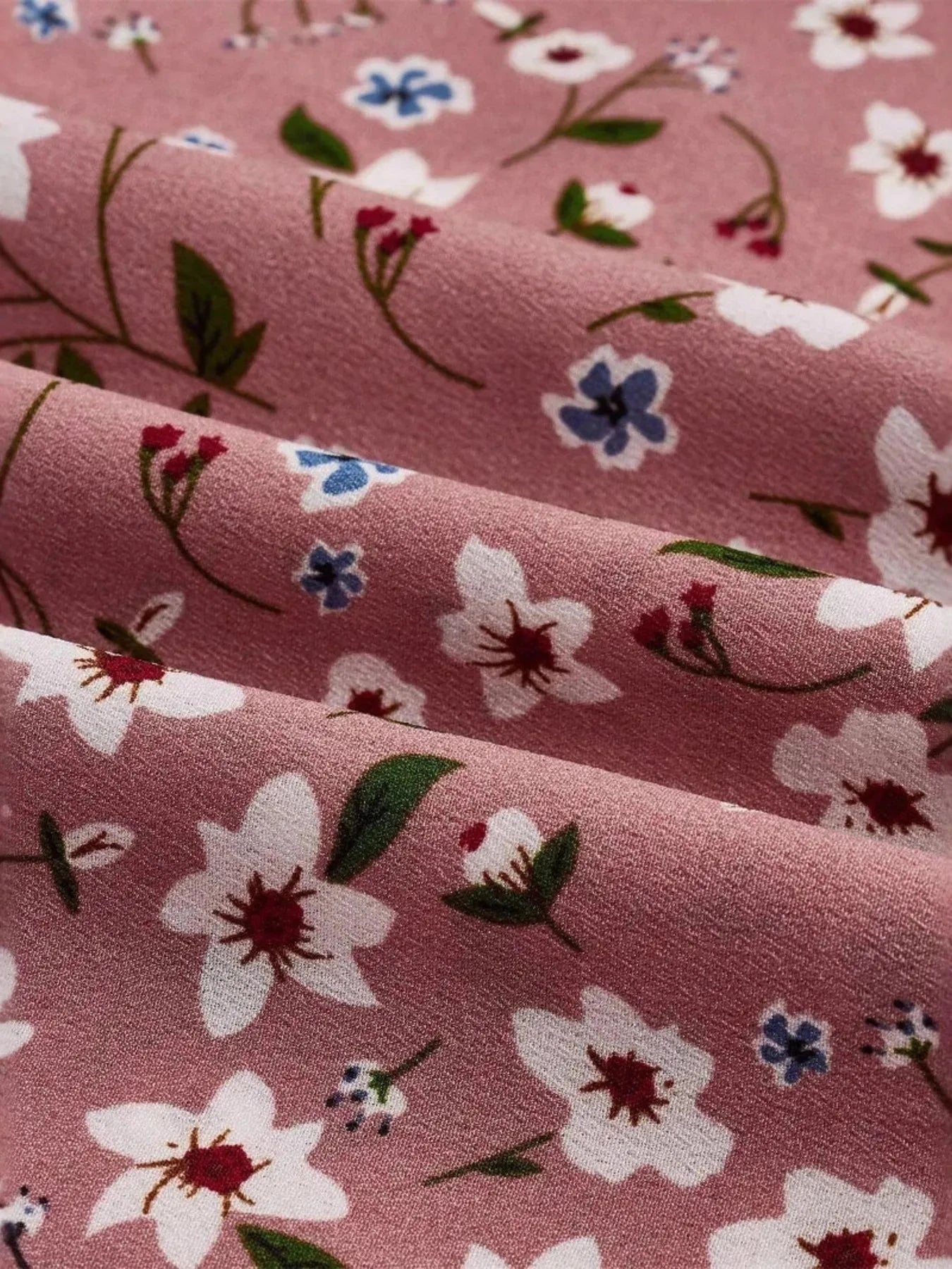 Floral Print Balloon Sleeve Maxi Dress