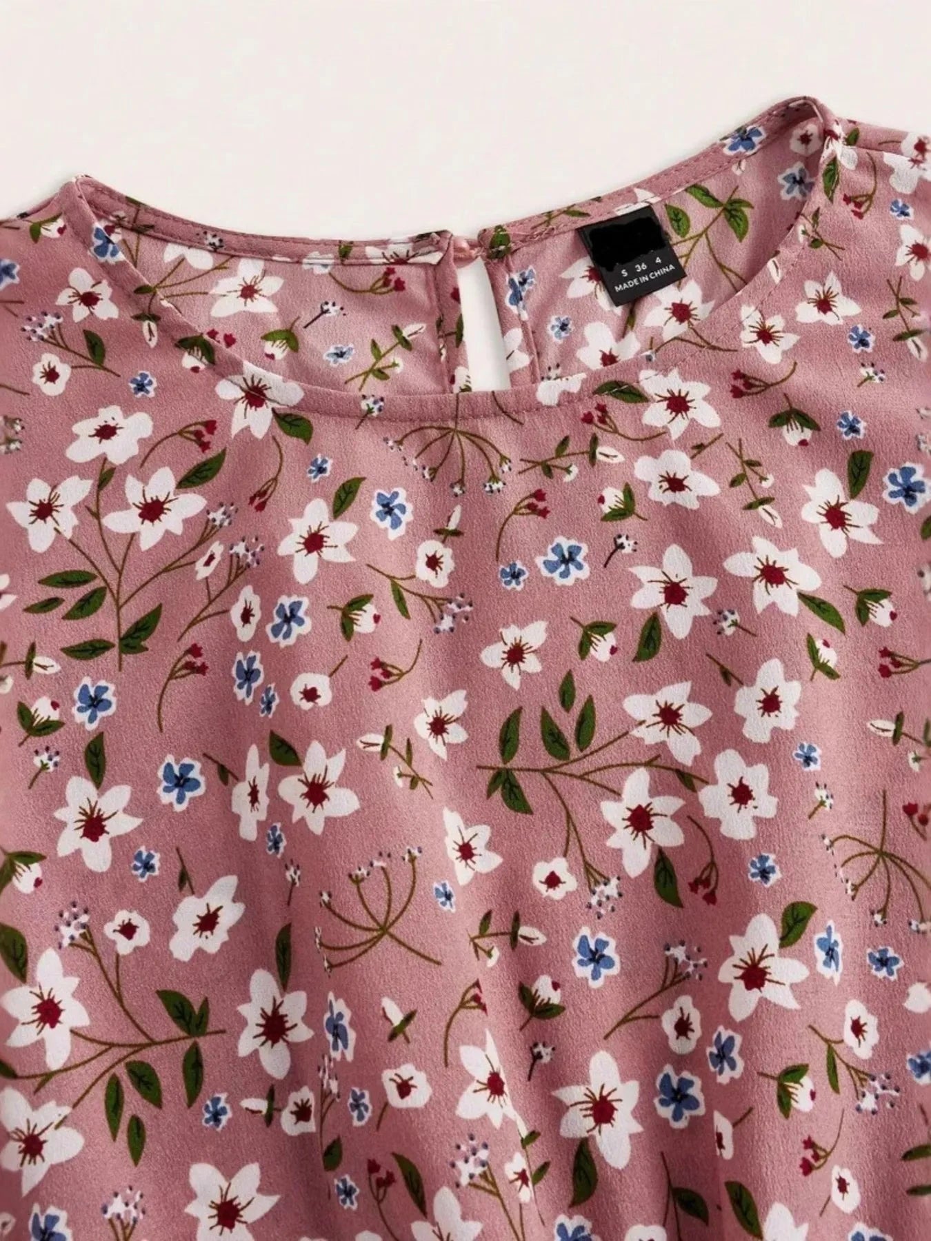 Floral Print Balloon Sleeve Maxi Dress