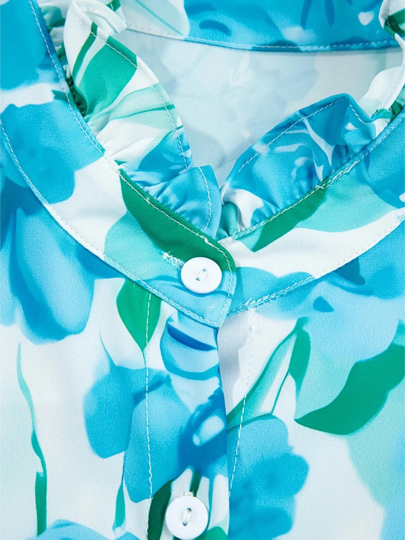 Floral Print Button-Up Shirt