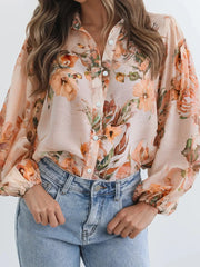 Floral Print Button-Up Shirt
