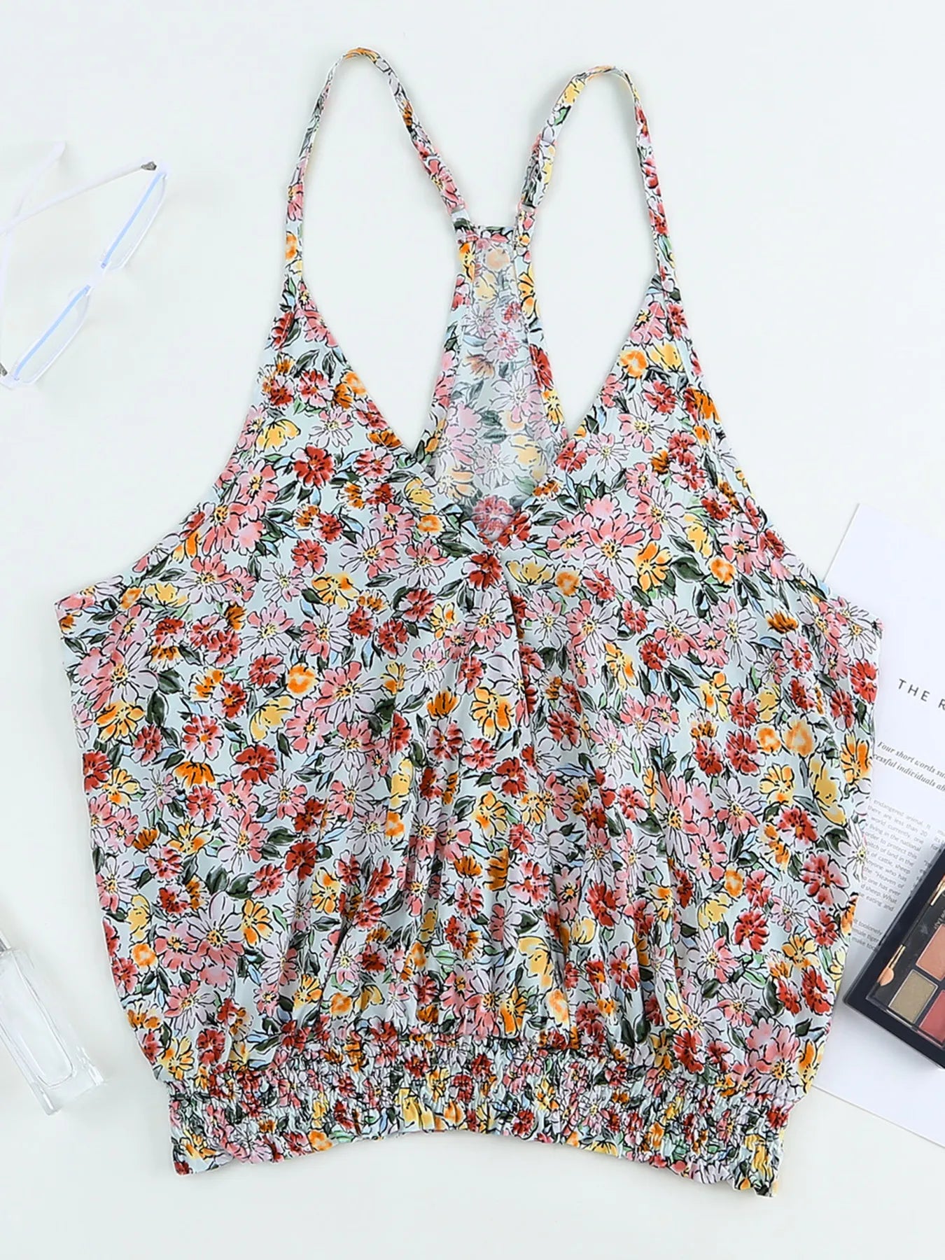 Floral Print Halter Cami