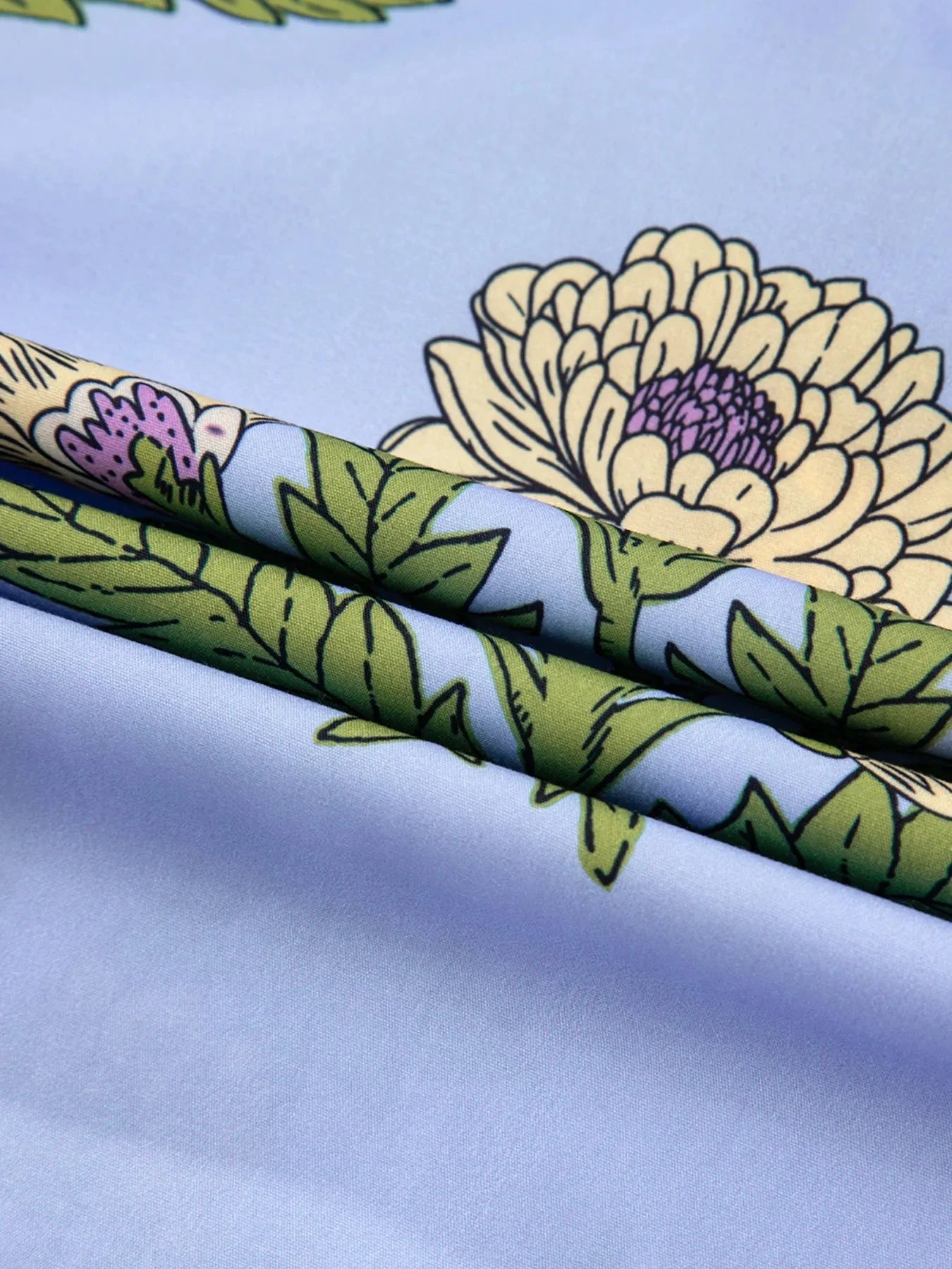 Floral Print Long Sleeve Tie Neck Blouse