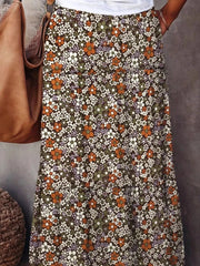 Floral Print Maxi Skirt