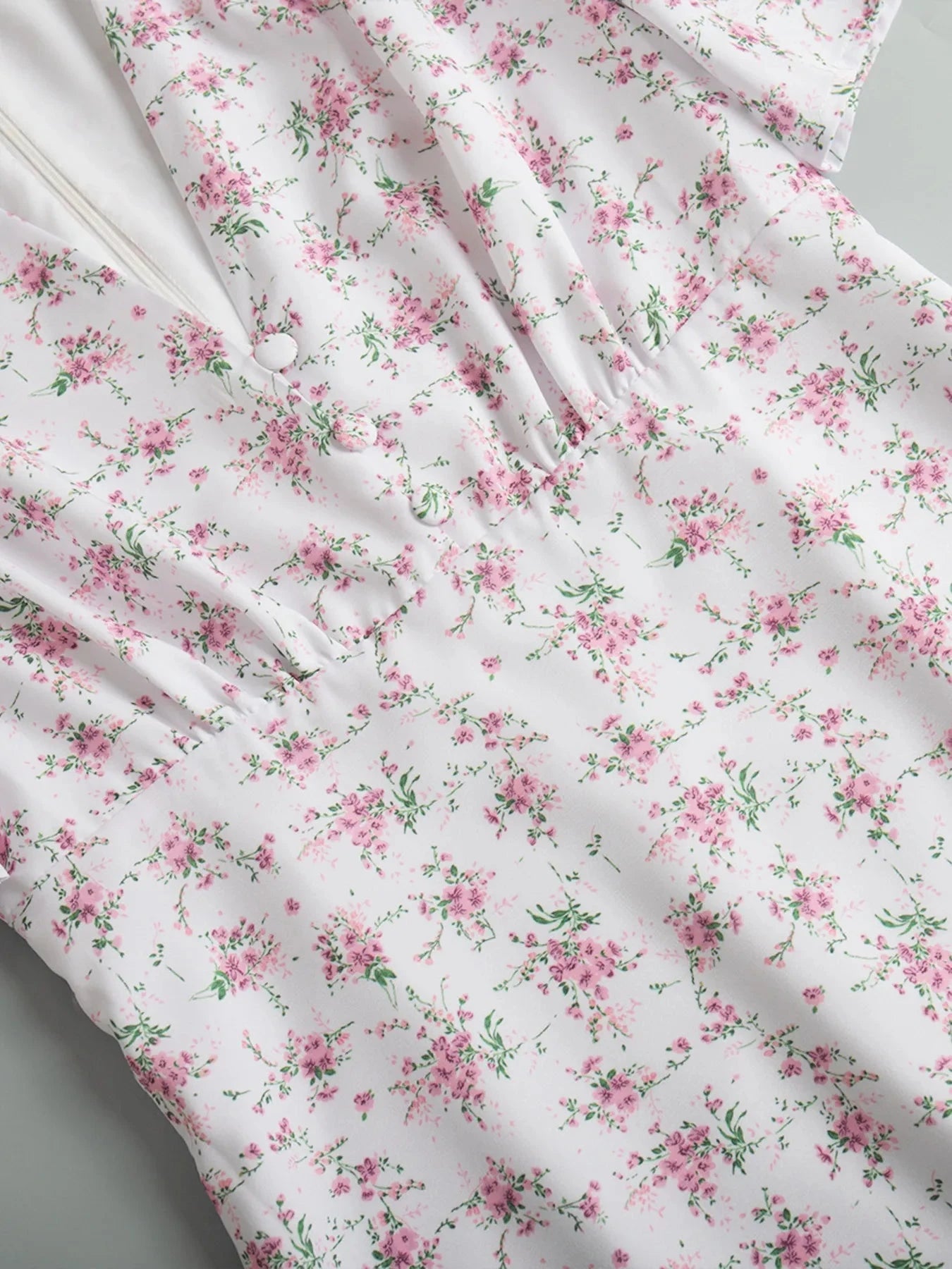 Floral Print Short Sleeve Dress