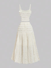 Frill Scoop Neck Cami and Skirt Set