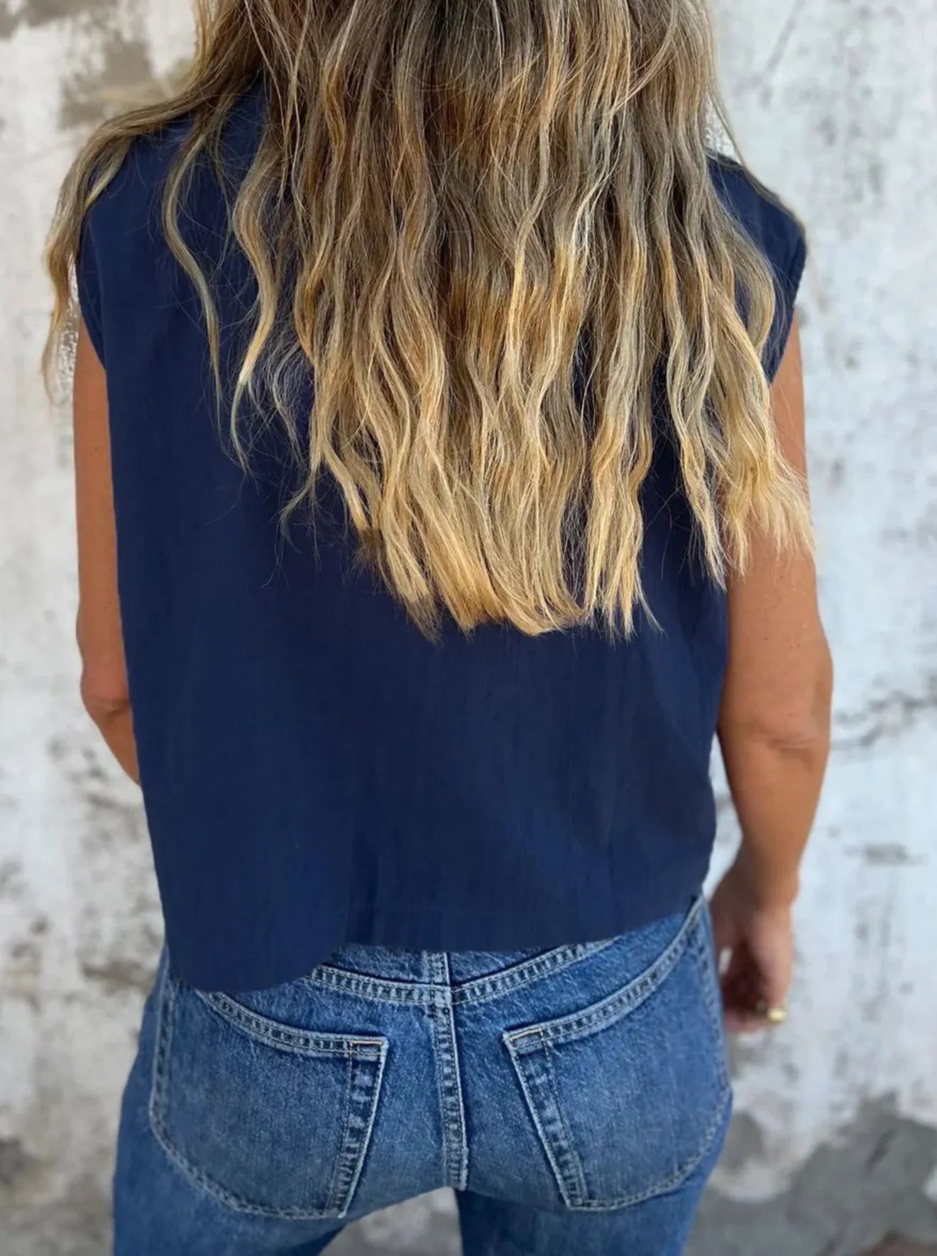 Full Size Button Down Cap Sleeve Linen Shirt Plus Size