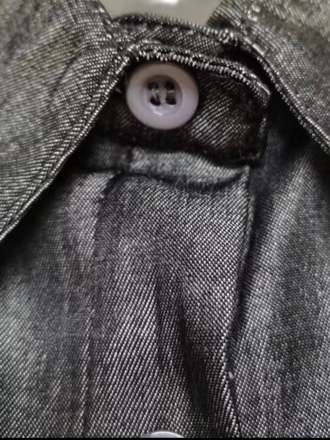 Full Size Button-Down Maxi Denim Dress Plus Size