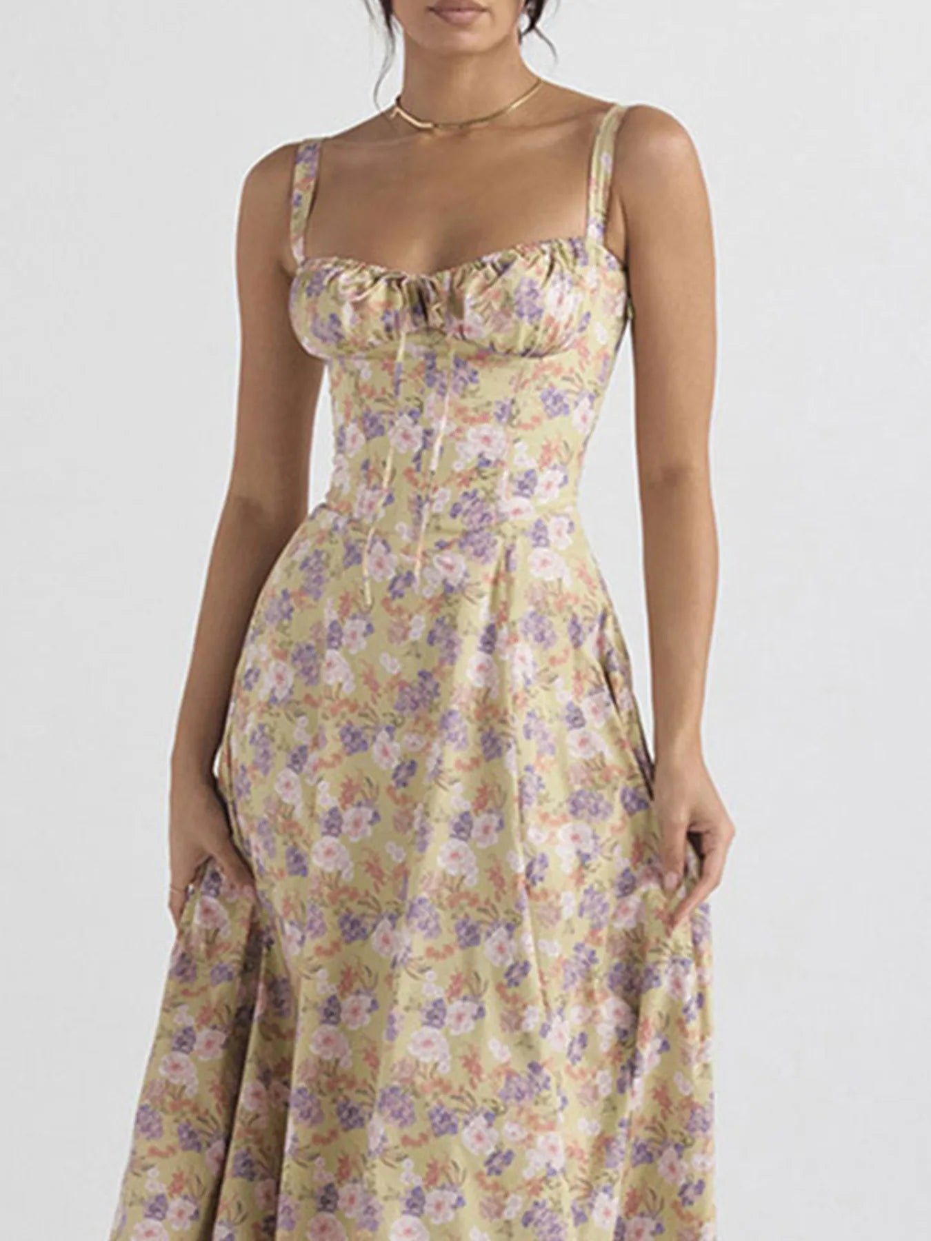 Full Size Slit Sweetheart Neck Cami Dress Plus Size