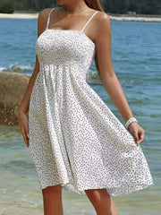 Full Size Smocked Square Neck Cami Dress Plus Size