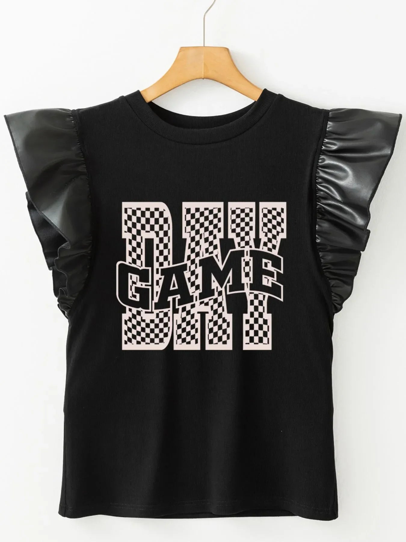 GAME DAY Ruffle Sleeve Blouse