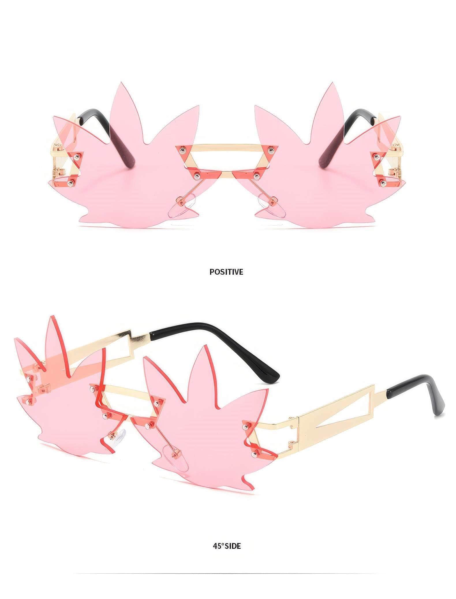 Generic Maple Leaf Sunglasses Unique Style