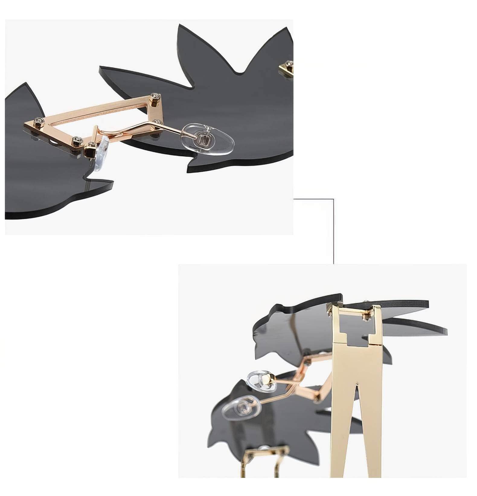 Generic Maple Leaf Sunglasses Unique Style