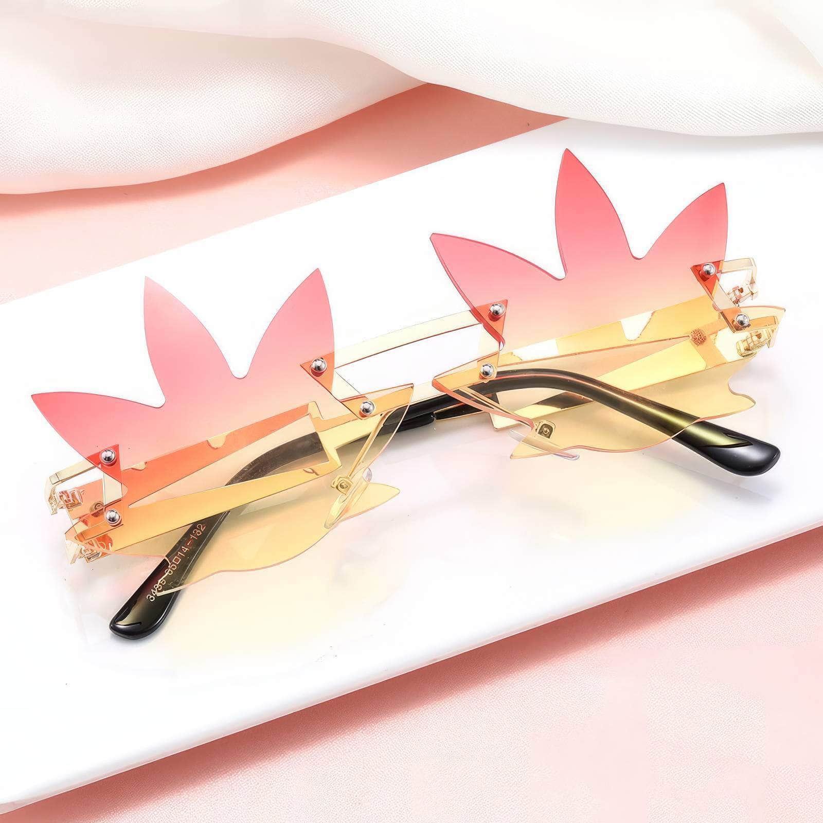 Generic Maple Leaf Sunglasses Unique Style