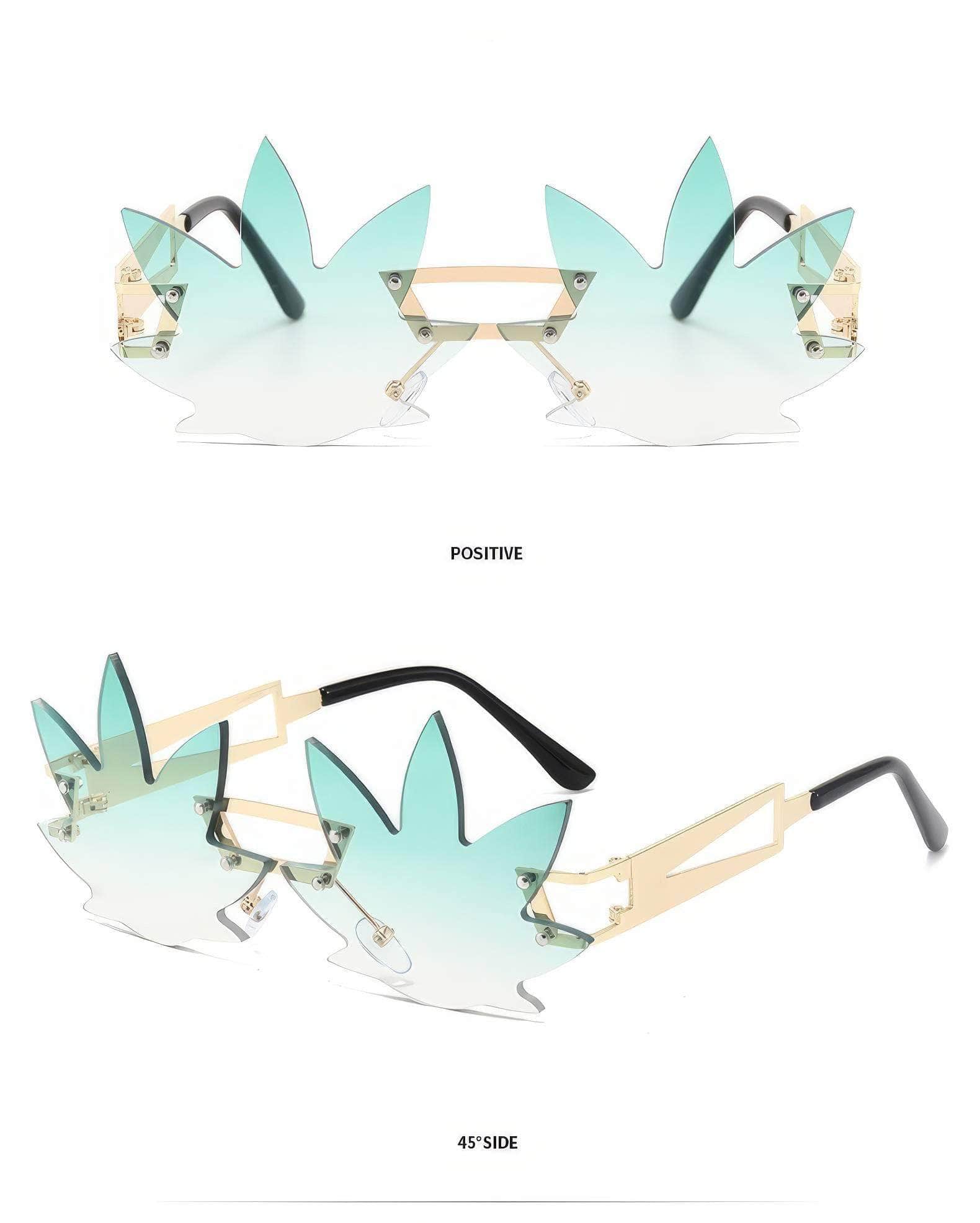 Generic Maple Leaf Sunglasses Unique Style