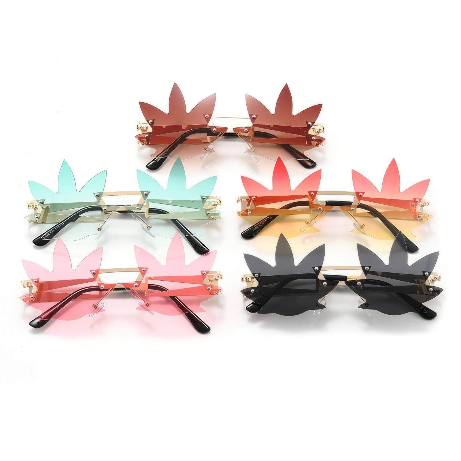 Generic Maple Leaf Sunglasses Unique Style