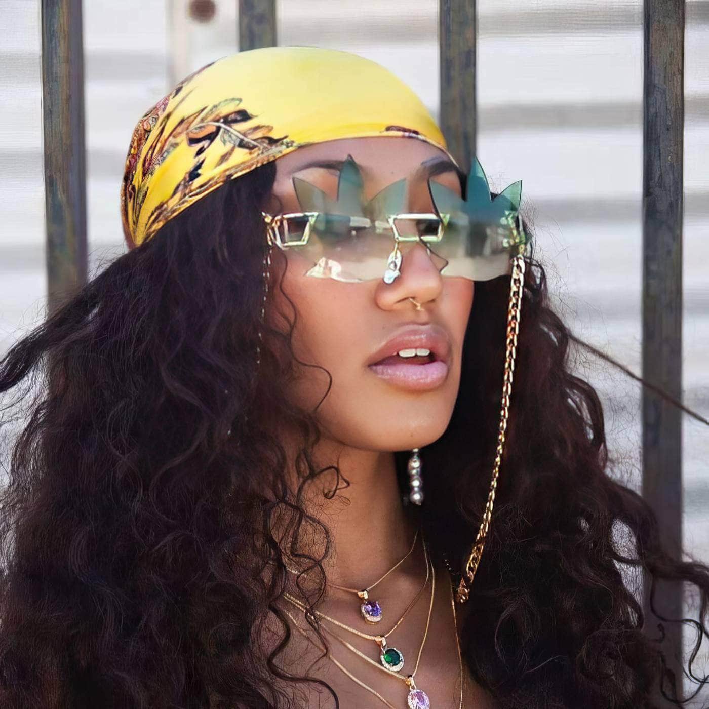 Generic Maple Leaf Sunglasses Unique Style