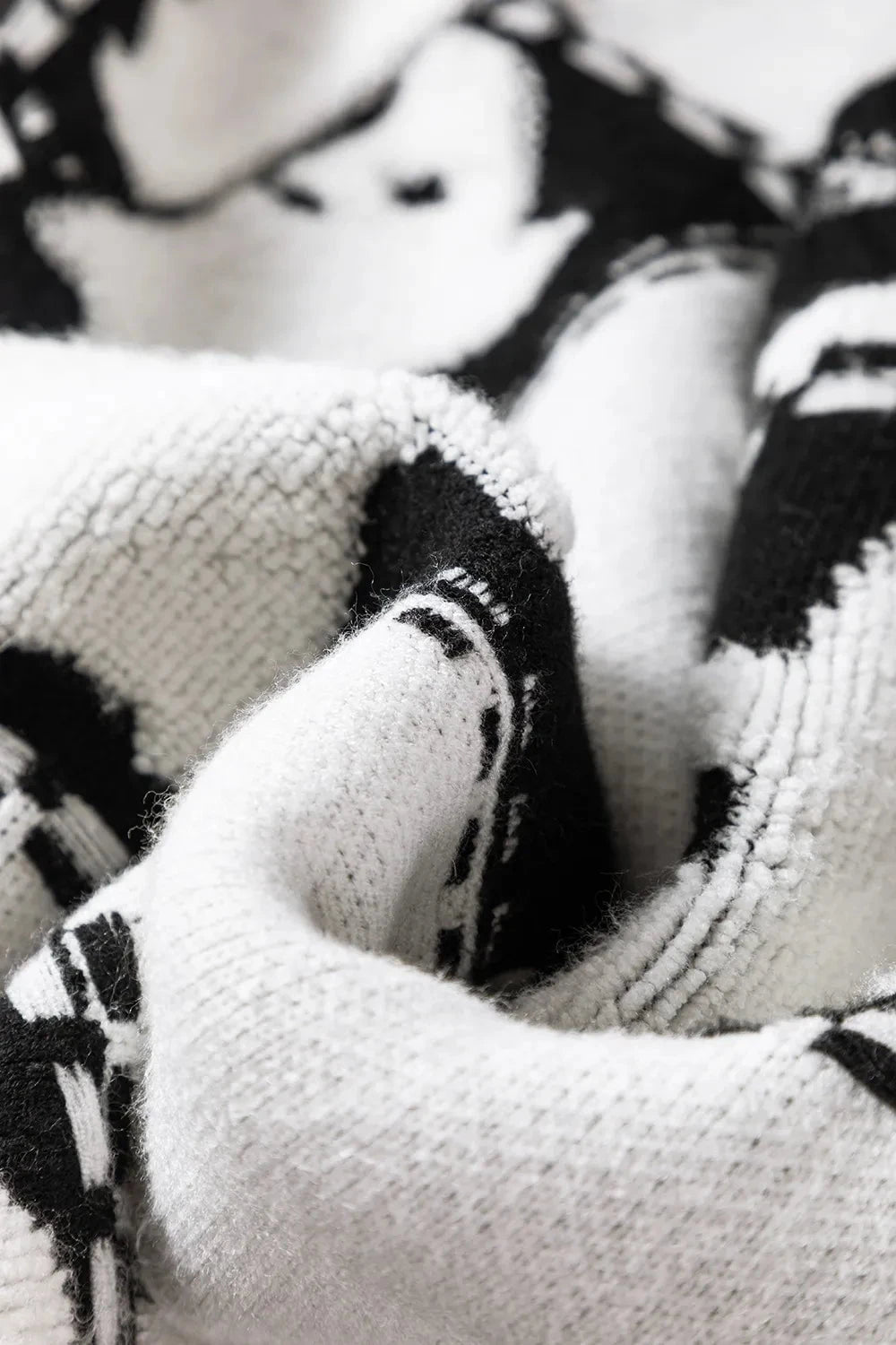 Ghost Checkered Round Neck Sweater