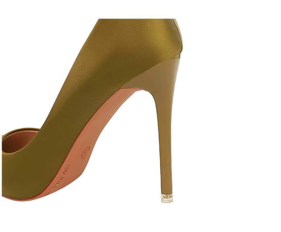 Glammed Satin Court Stiletto Pumps