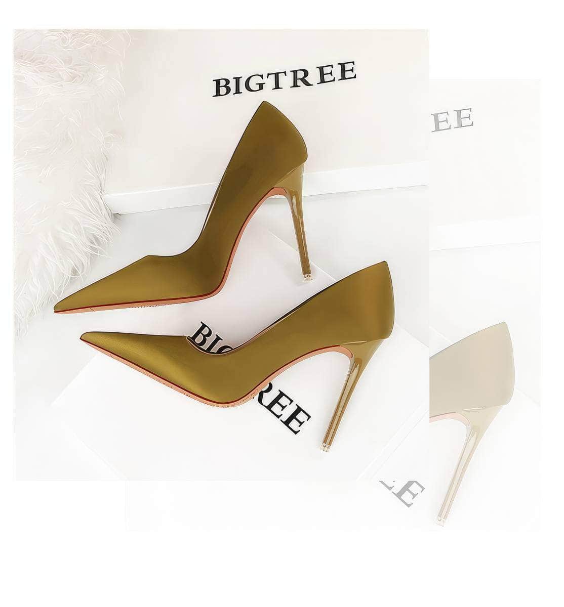 Glammed Satin Court Stiletto Pumps