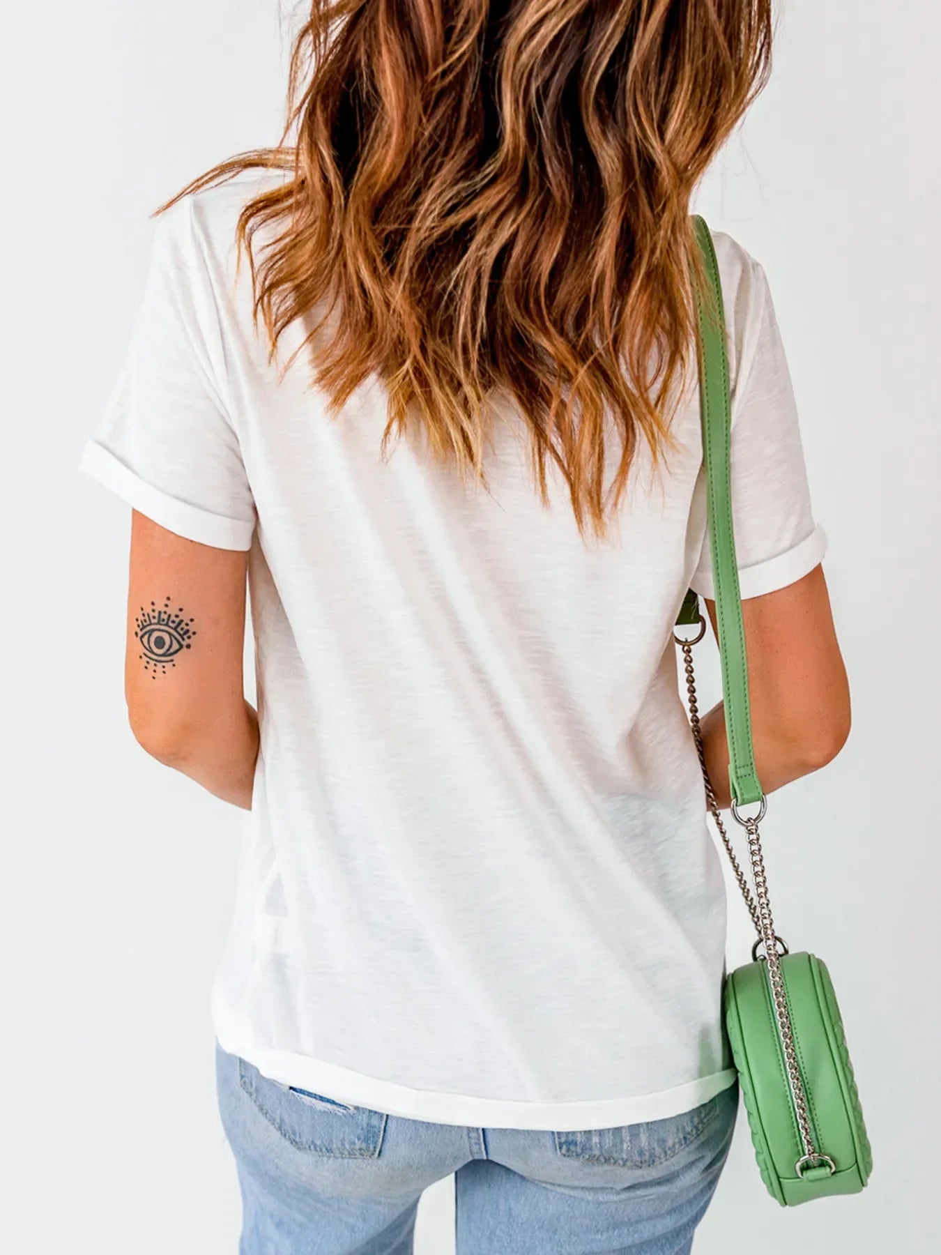 Graphic Round Neck Short Sleeve T-Shirt