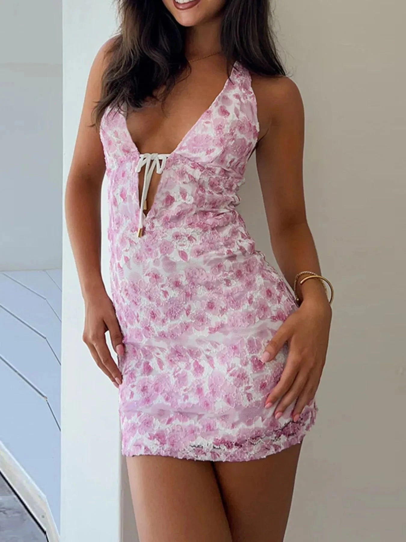 Halter Neck Mini Dress