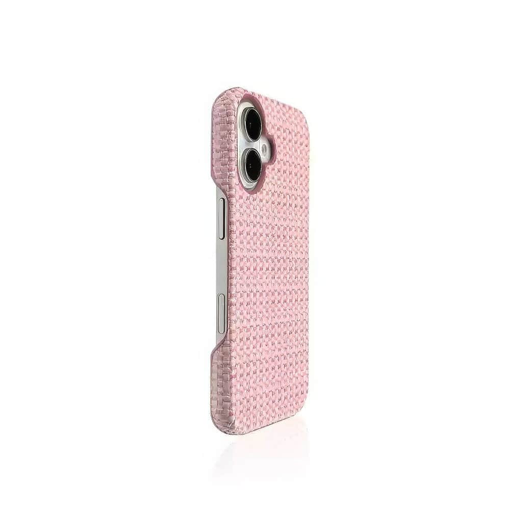Hand-Woven Braided Fitted Hard Shell iPhone Case iPhone 11 / LightPink