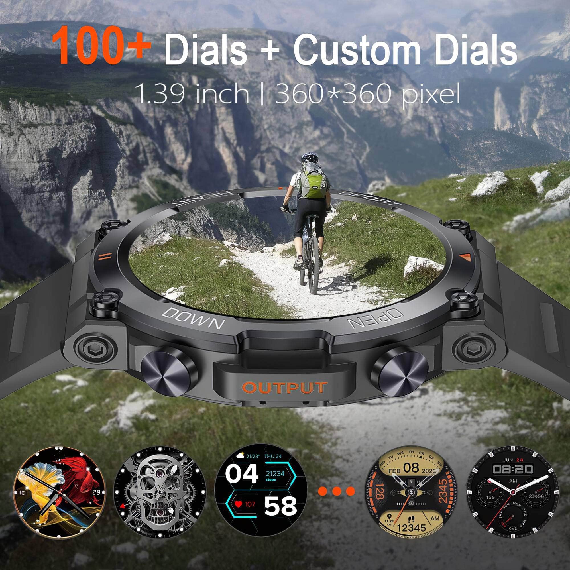 HD Smartwatch for Men: Bluetooth Call Function