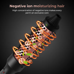 Heated Curling Iron Brush 32mm Ceramic Hair Curler
