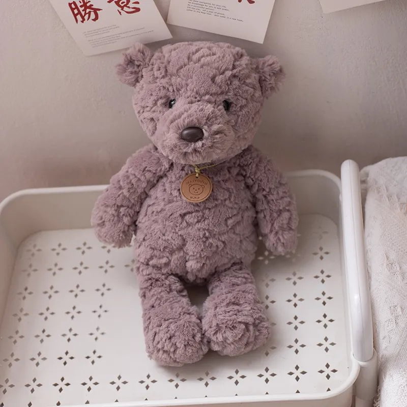 High-quality soft stuffed animals 35cm grey bear / see description