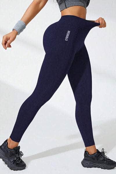 High Waist Active Leggings Navy / S