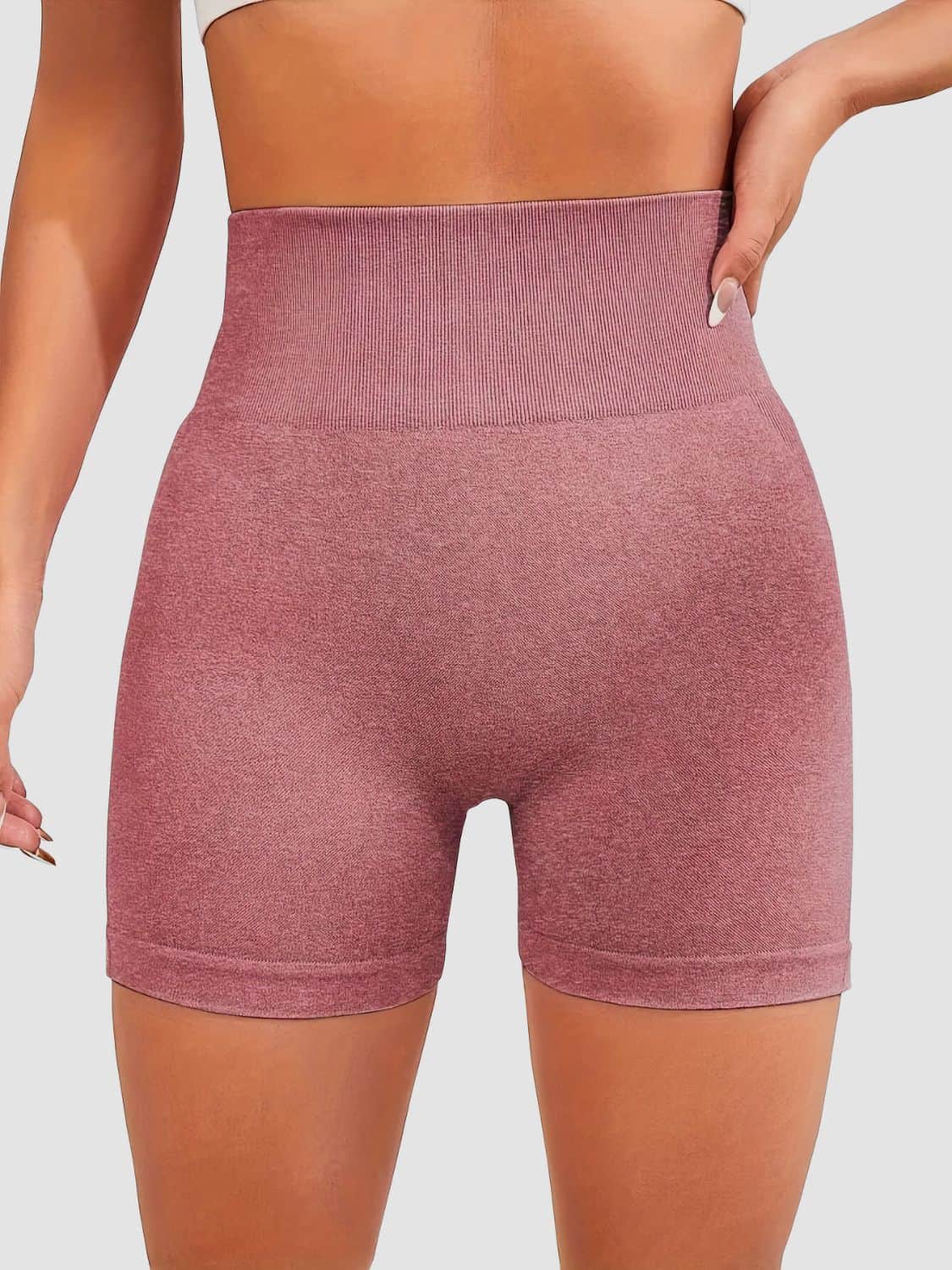 High Waist Active Shorts Dusty Pink / S