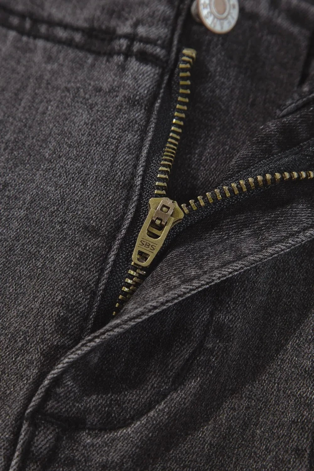 High-Waisted Wide-Leg Vintage Wash Jeans