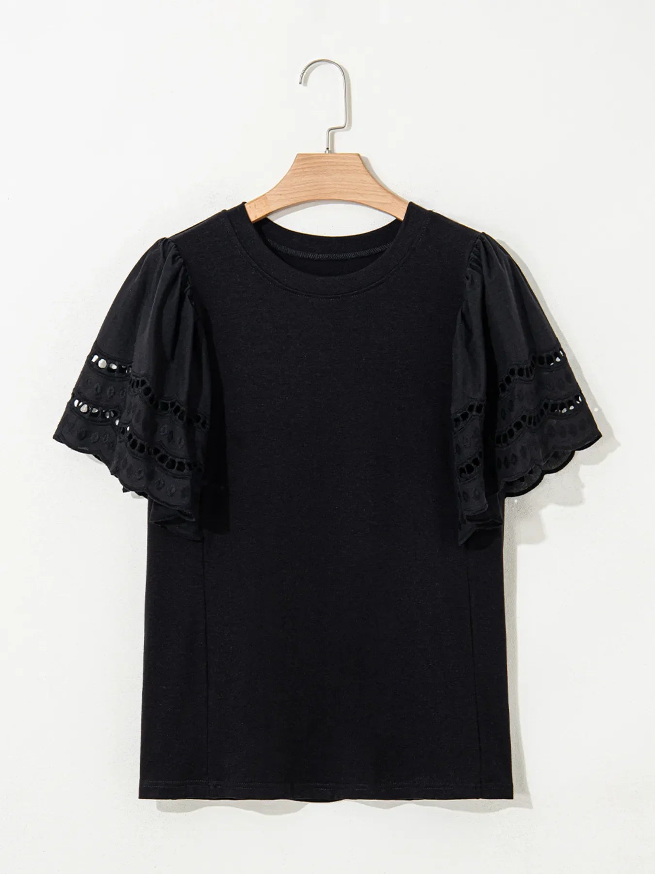 Hollow Out Sleeve Casual Blouse