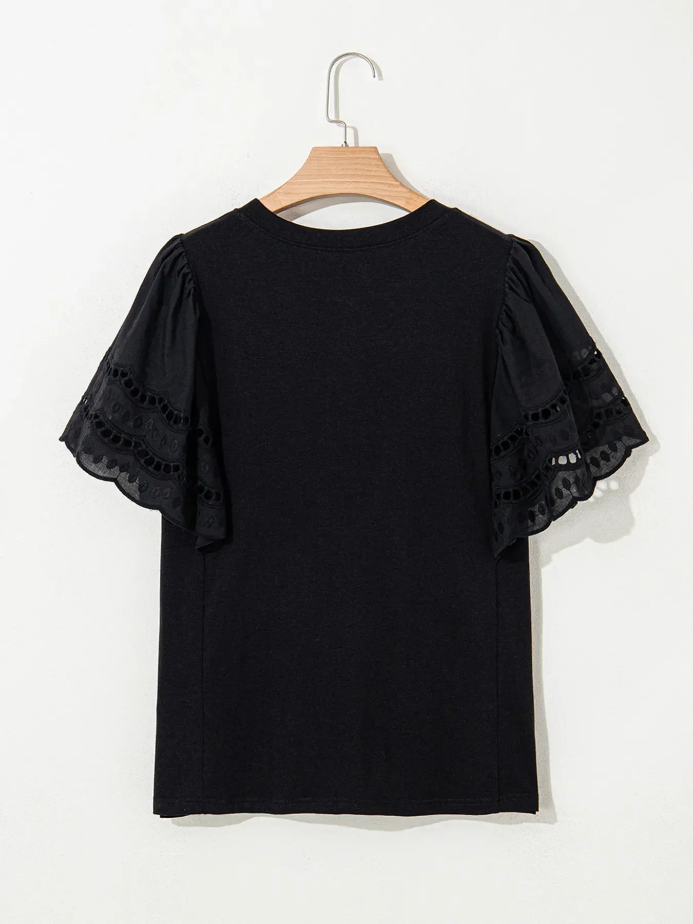 Hollow Out Sleeve Casual Blouse