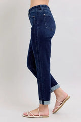Judy Blue Full Size High Waist Boyfriend Jeans Plus Size
