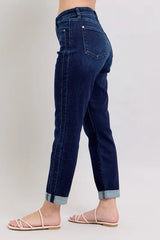 Judy Blue Full Size High Waist Boyfriend Jeans Plus Size