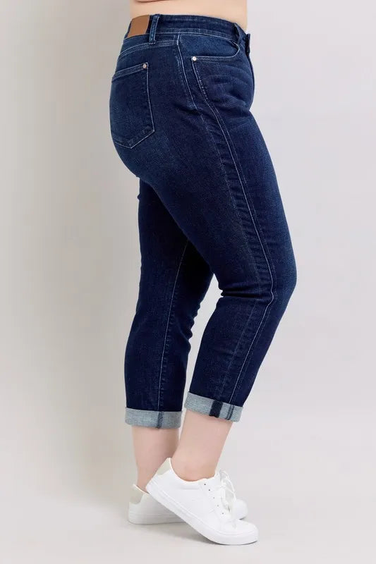 Judy Blue Full Size High Waist Boyfriend Jeans Plus Size