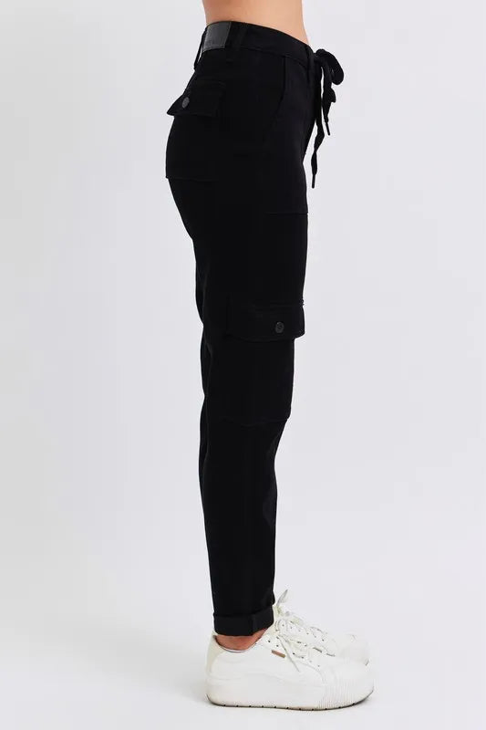 Judy Blue Full Size High Waist Cargo Cuffed Jogger Plus Size