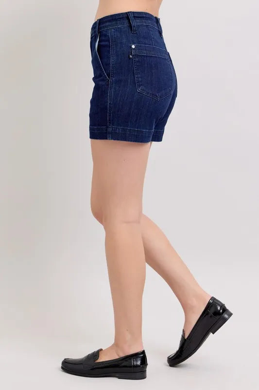 Judy Blue Full Size High Waist Denim Shorts Plus Size