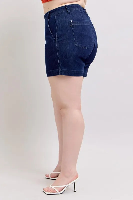 Judy Blue Full Size High Waist Denim Shorts Plus Size