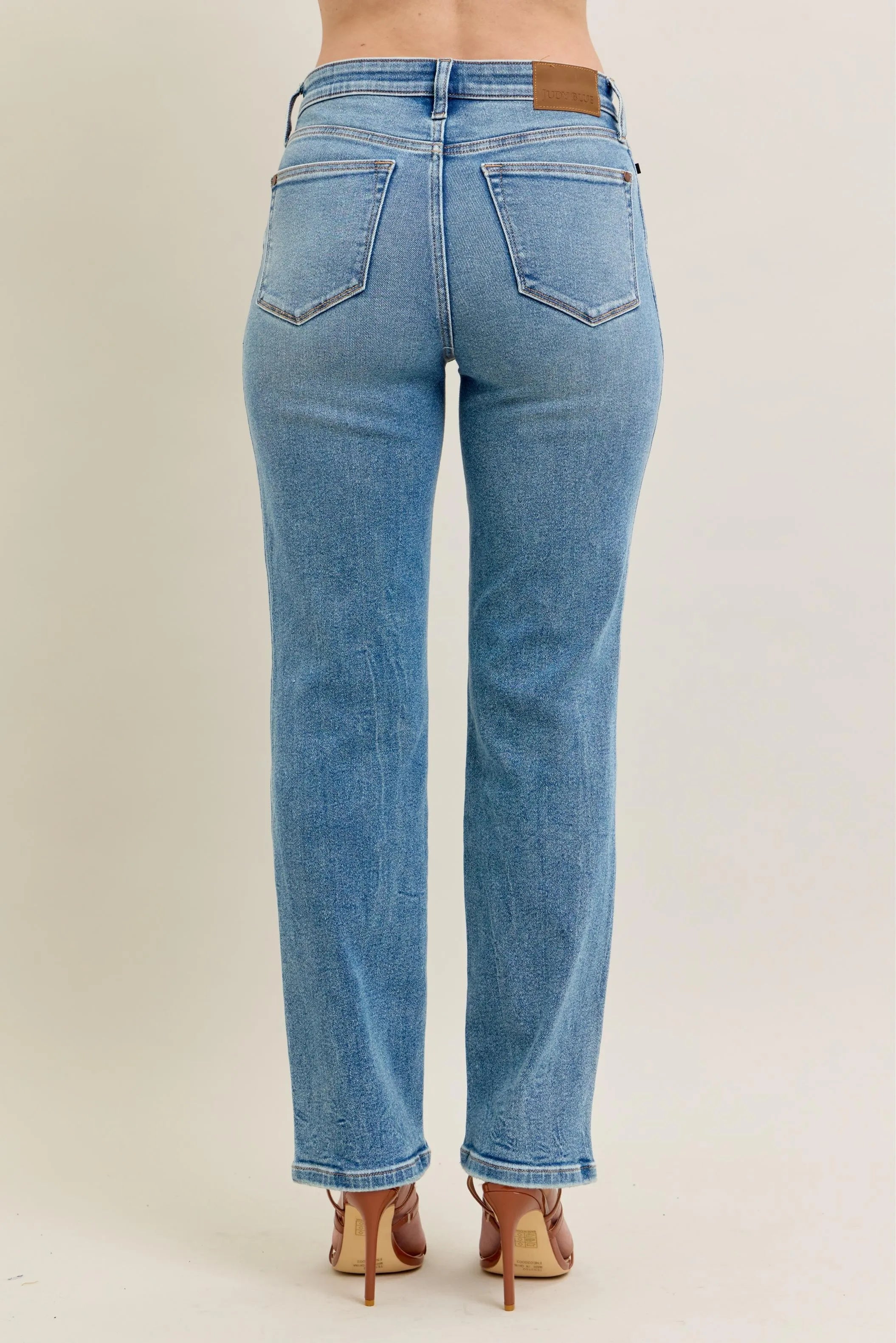 Judy Blue Full Size Hw Vintage Straight Jeans Plus Size