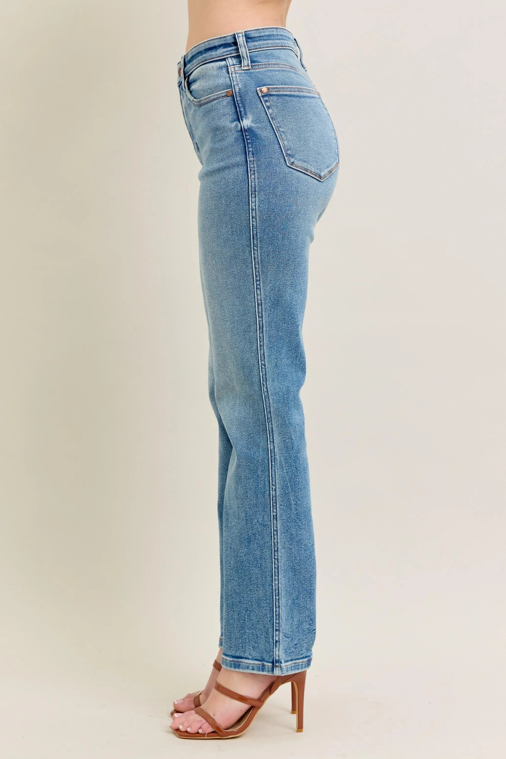 Judy Blue Full Size Hw Vintage Straight Jeans Plus Size