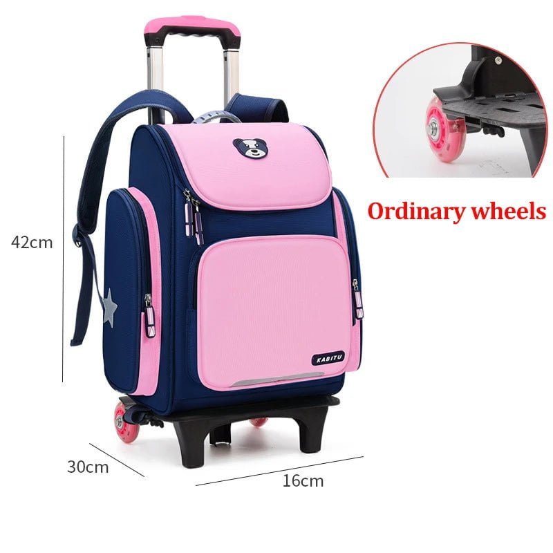 Kids' Rolling Backpack: Wheeled School Bag Ordinary 2 wheels