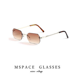 Knitted Rimless Gold Frame Eyewear