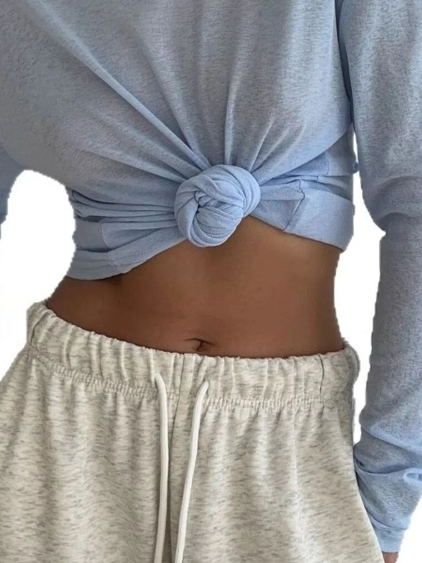 Knotted Long Sleeve T-Shirt