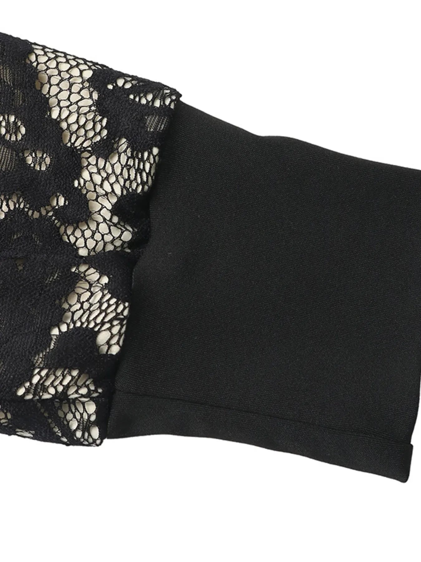 Lace V-Neck Long Sleeve Maxi Dress