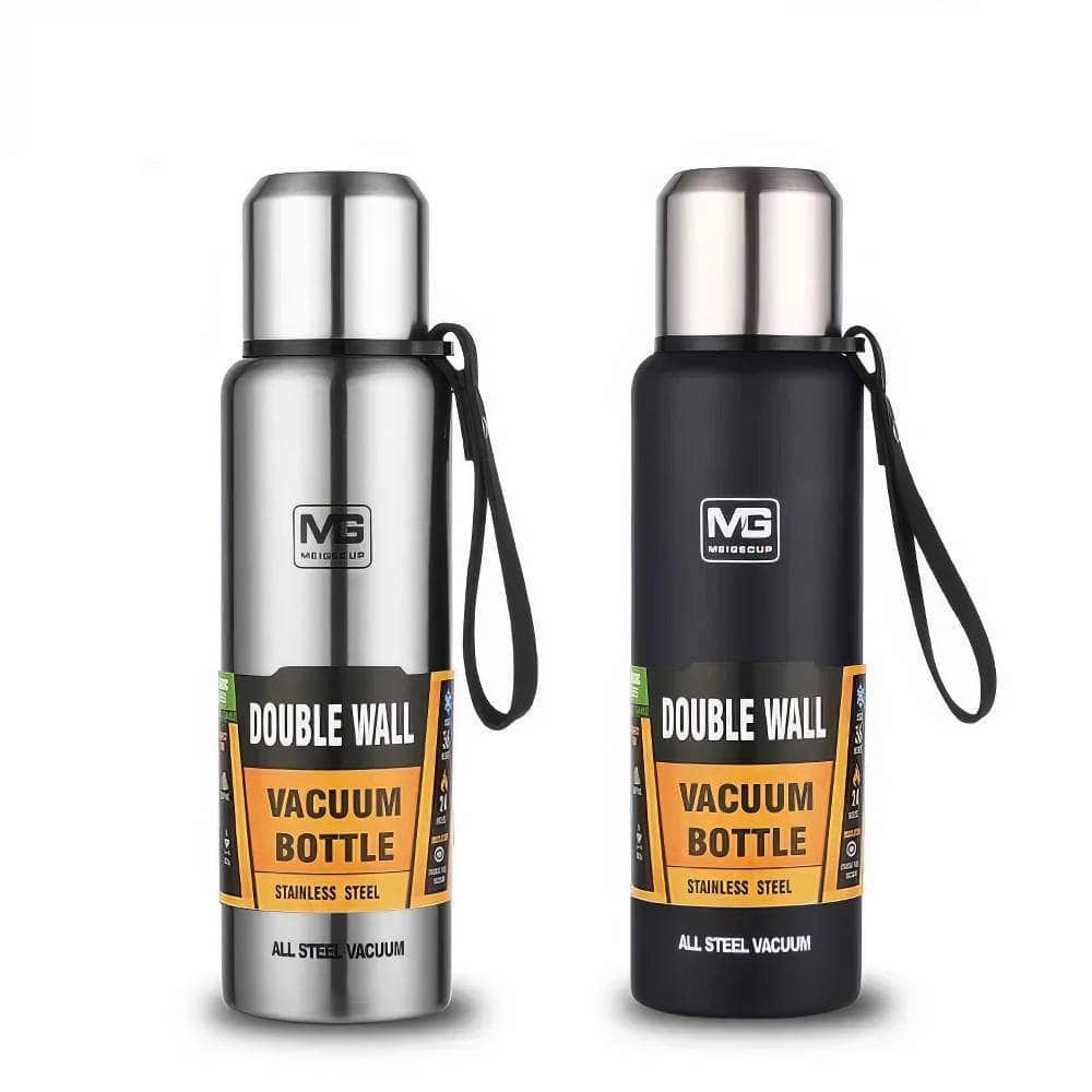 Large Capacity Stainless Steel Thermos - Portable Vacuum Flask Insulated Tumbler with Rope, Thermo Bottle in 500ml, 700ml, 1000ml, and 1500ml sizes