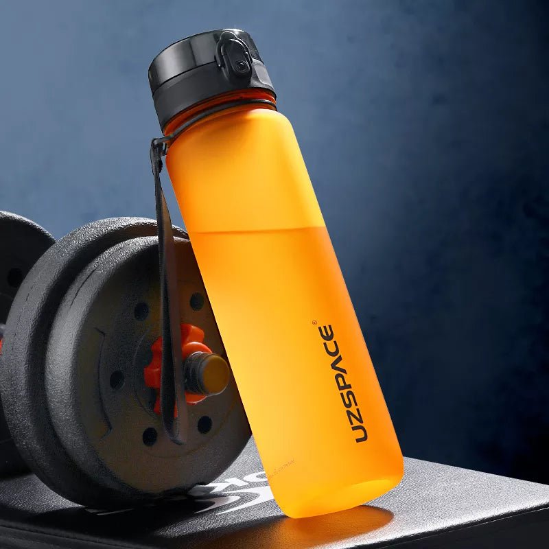 Leak-proof sports water bottle: BPA-free, portable shaker design, various sizes Dynamic Orange / 0.35L